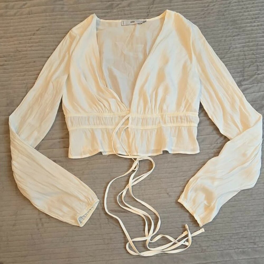Adika Sheer White Cardigan